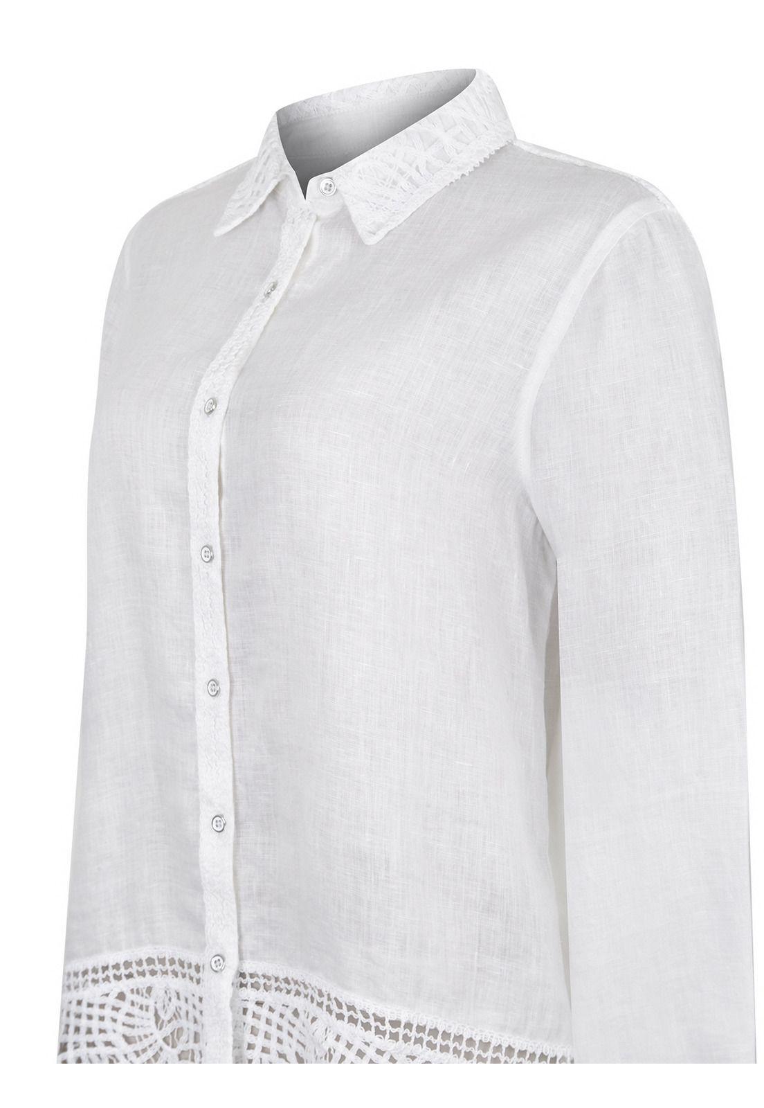 Blusa Lino Orgánico Blanco Pepa Mujer -3
