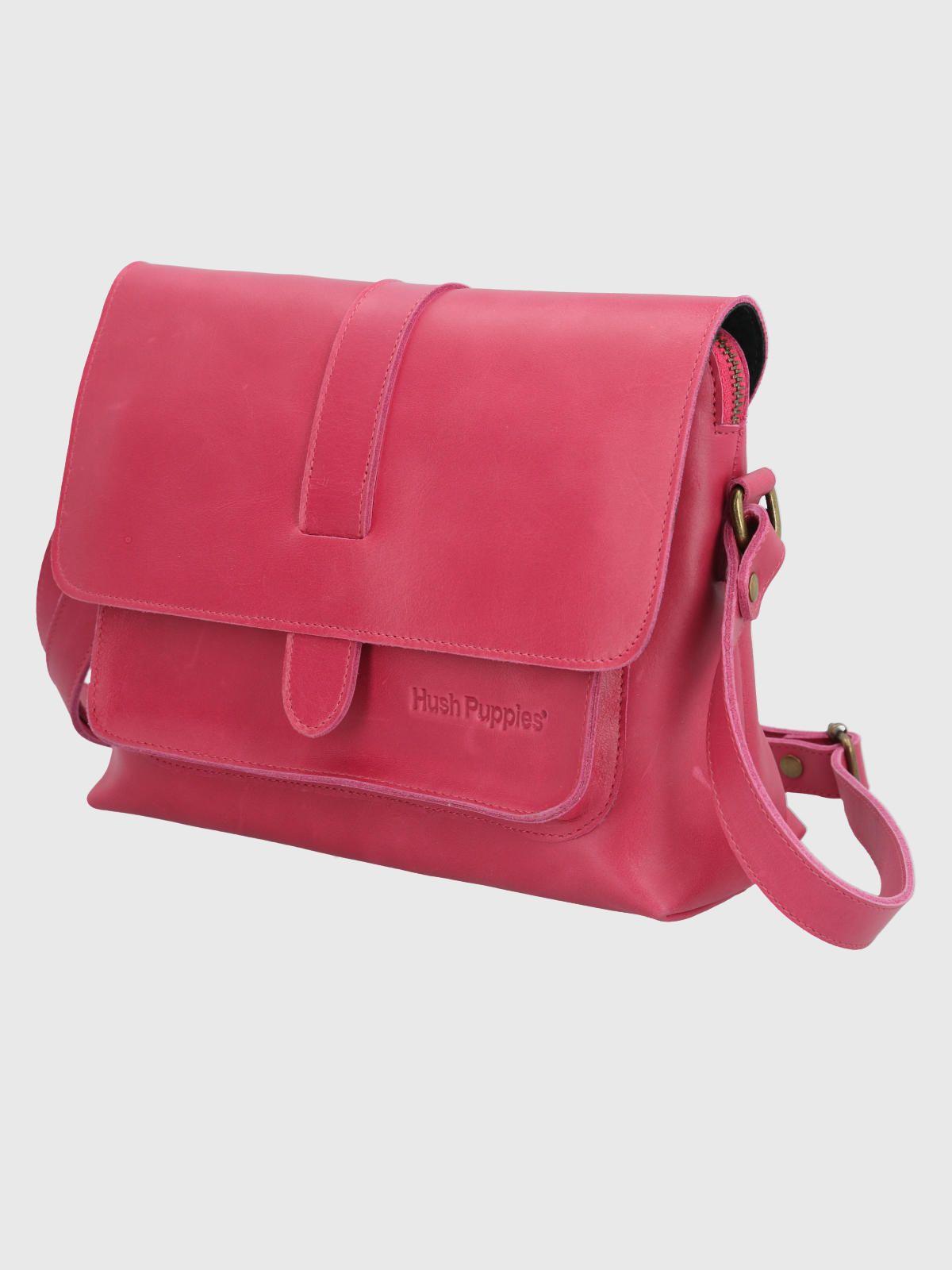 Cartera Cuero Fucsia Court Cross Mujer-1