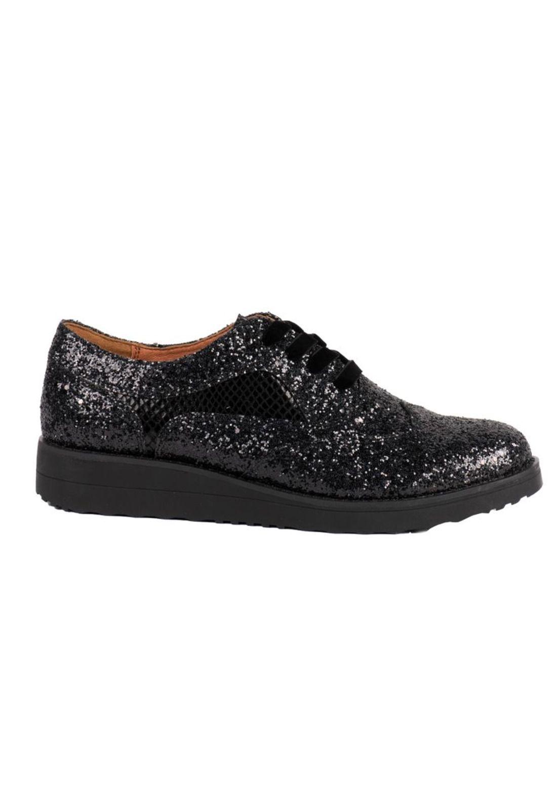 Zapato Glitter Negro-2