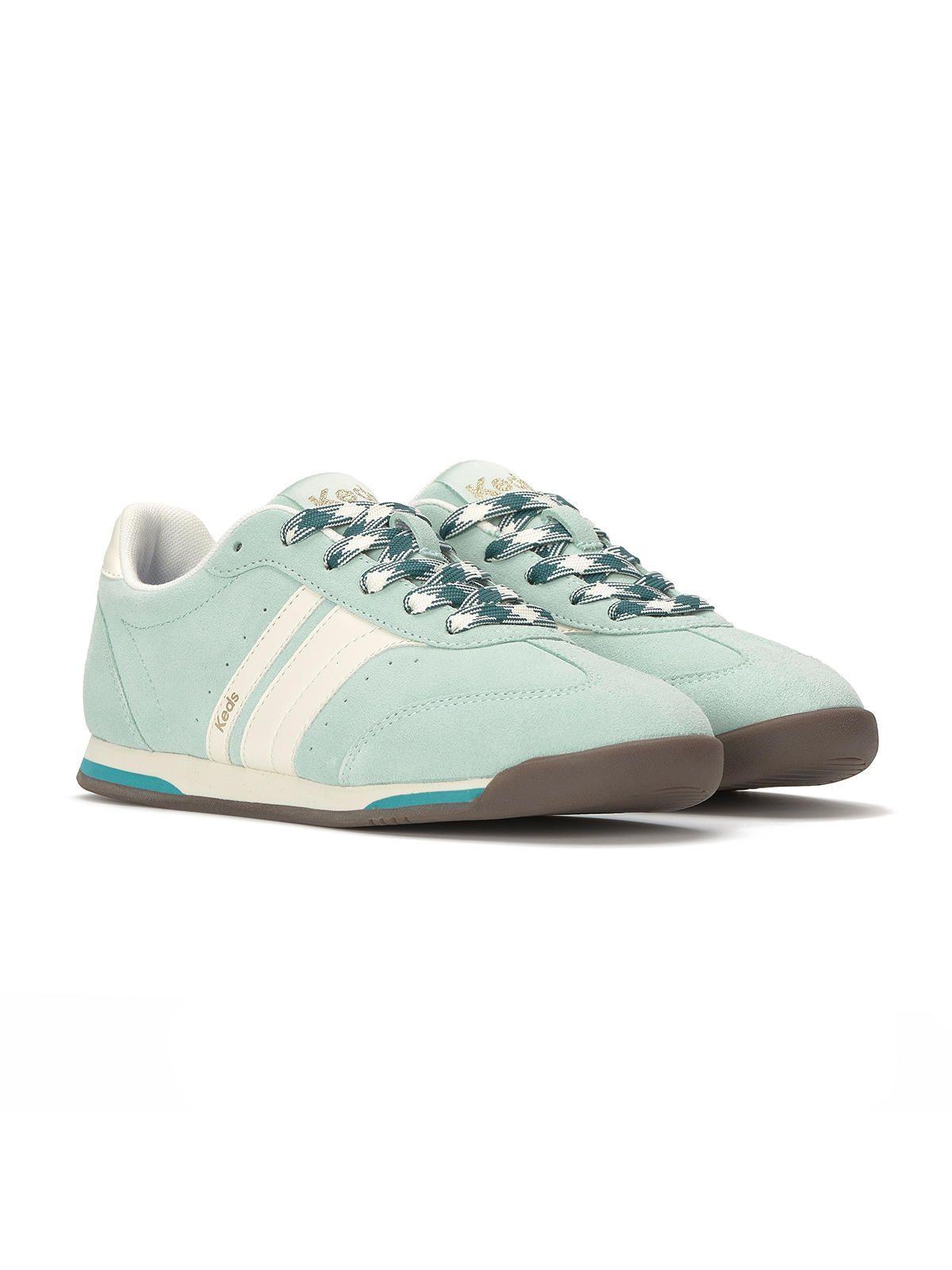 Zapatilla Cuero Mujer Revival Gamuza Menta-3