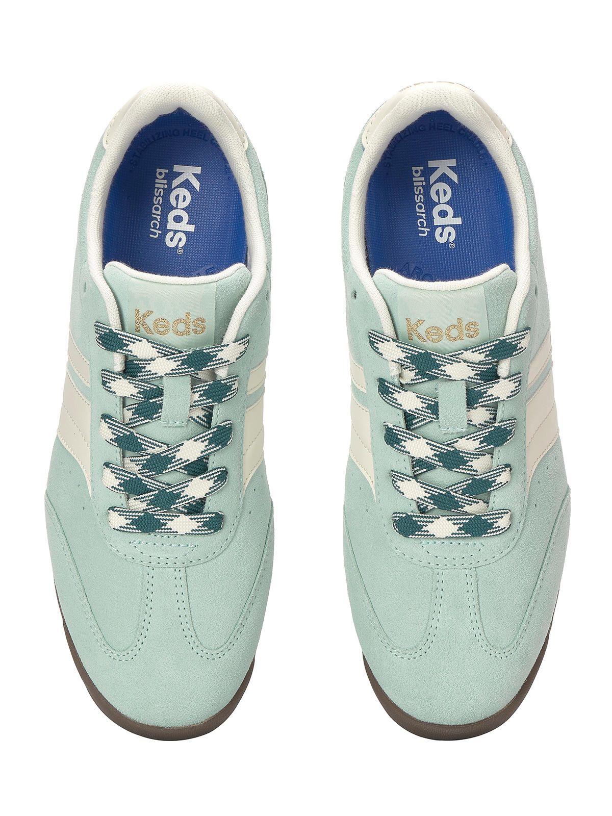 Zapatilla Cuero Mujer Revival Gamuza Menta-4