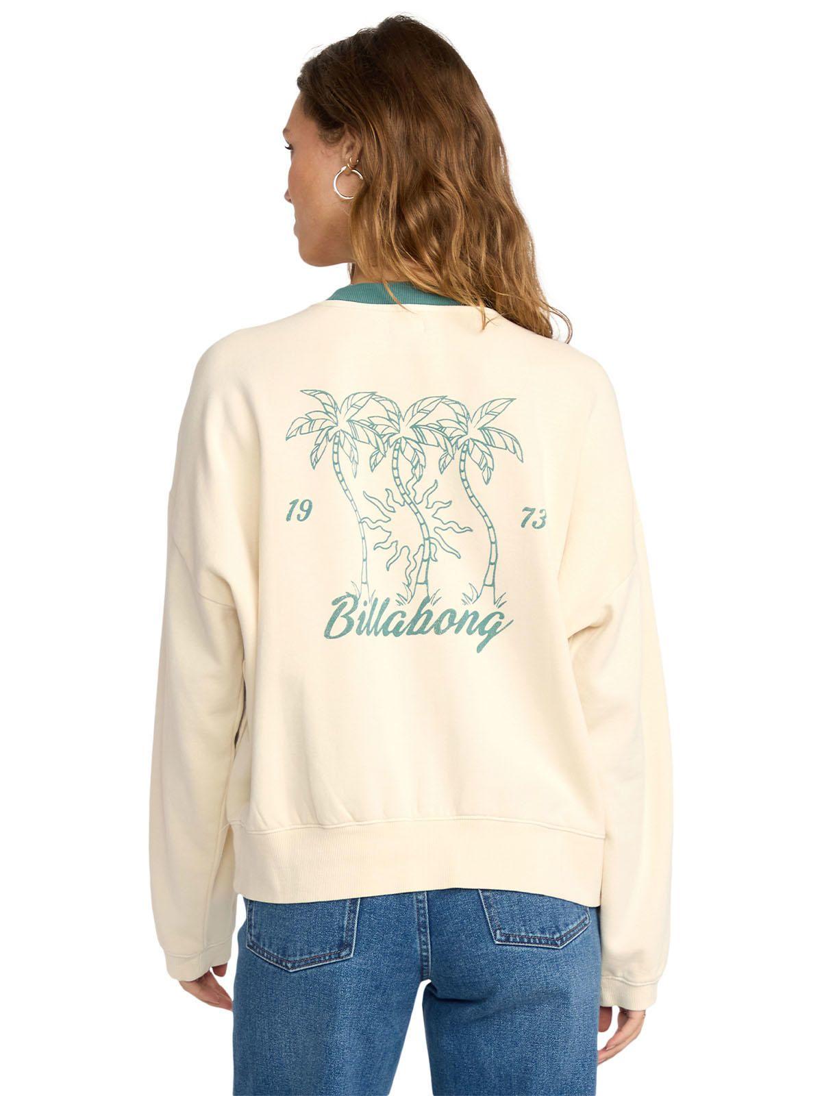 Polerón Mujer Triple palms crew Blanco-1