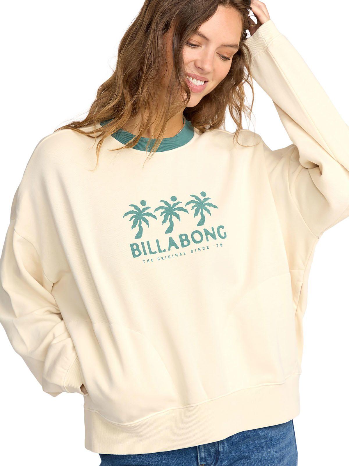 Polerón Mujer Triple palms crew Blanco-3