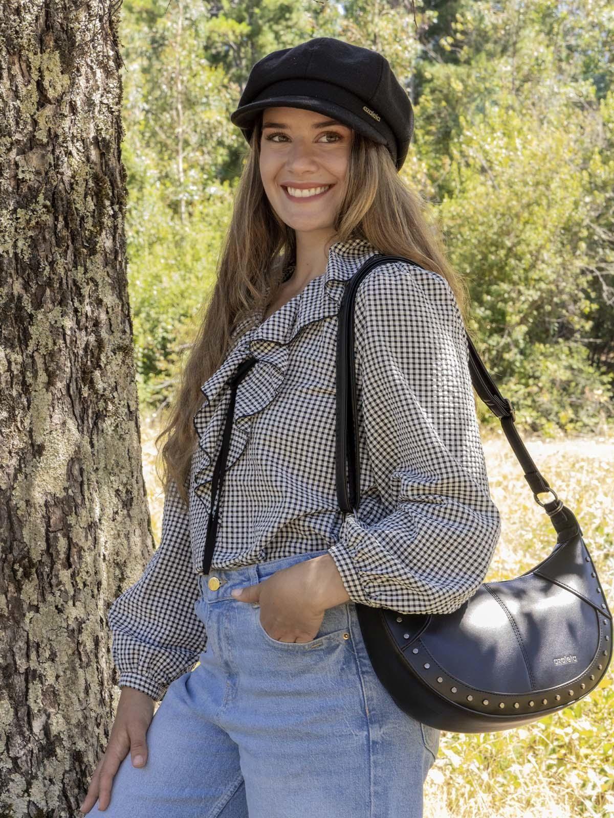 Cartera Mujer Emira Cross Negro-1