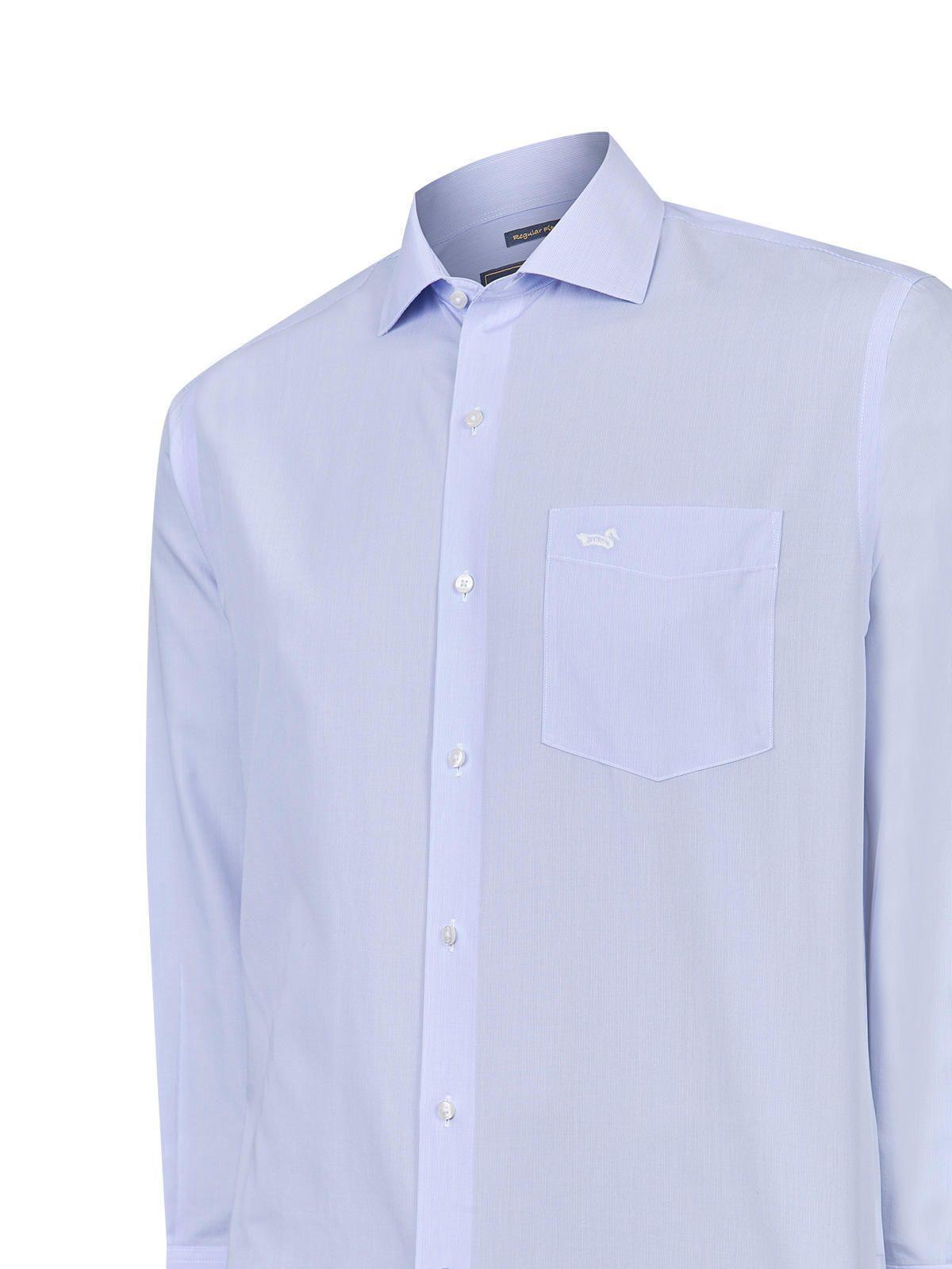 Camisa Cuello Italiano Hombre Wf Azulino-4