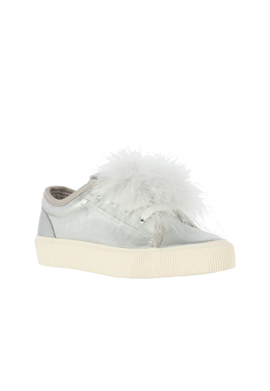 Zapatilla Nylon Rita Plateado-0