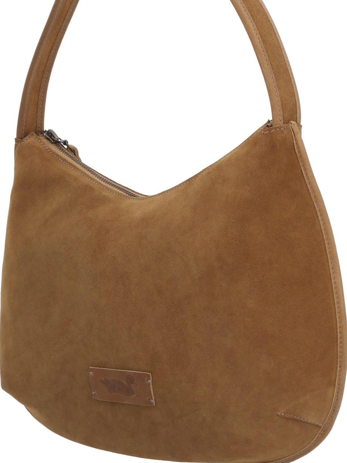 Cartera Cuero Mujer Lara Hobo Caramelo-2
