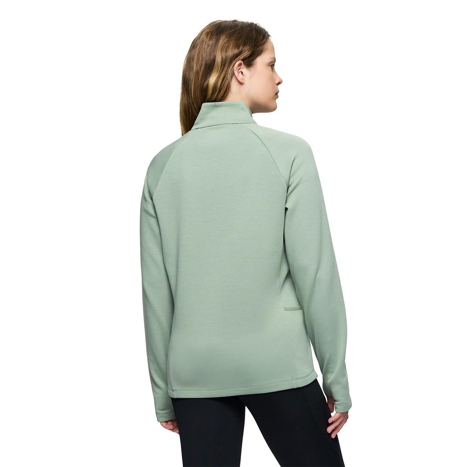Polar Mujer Riley Quarter Mid Zip Layer Verde-3