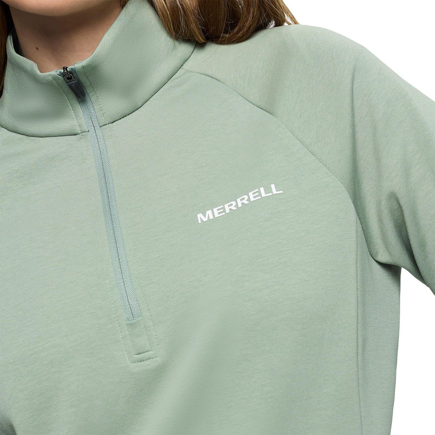 Polar Mujer Riley Quarter Mid Zip Layer Verde-5