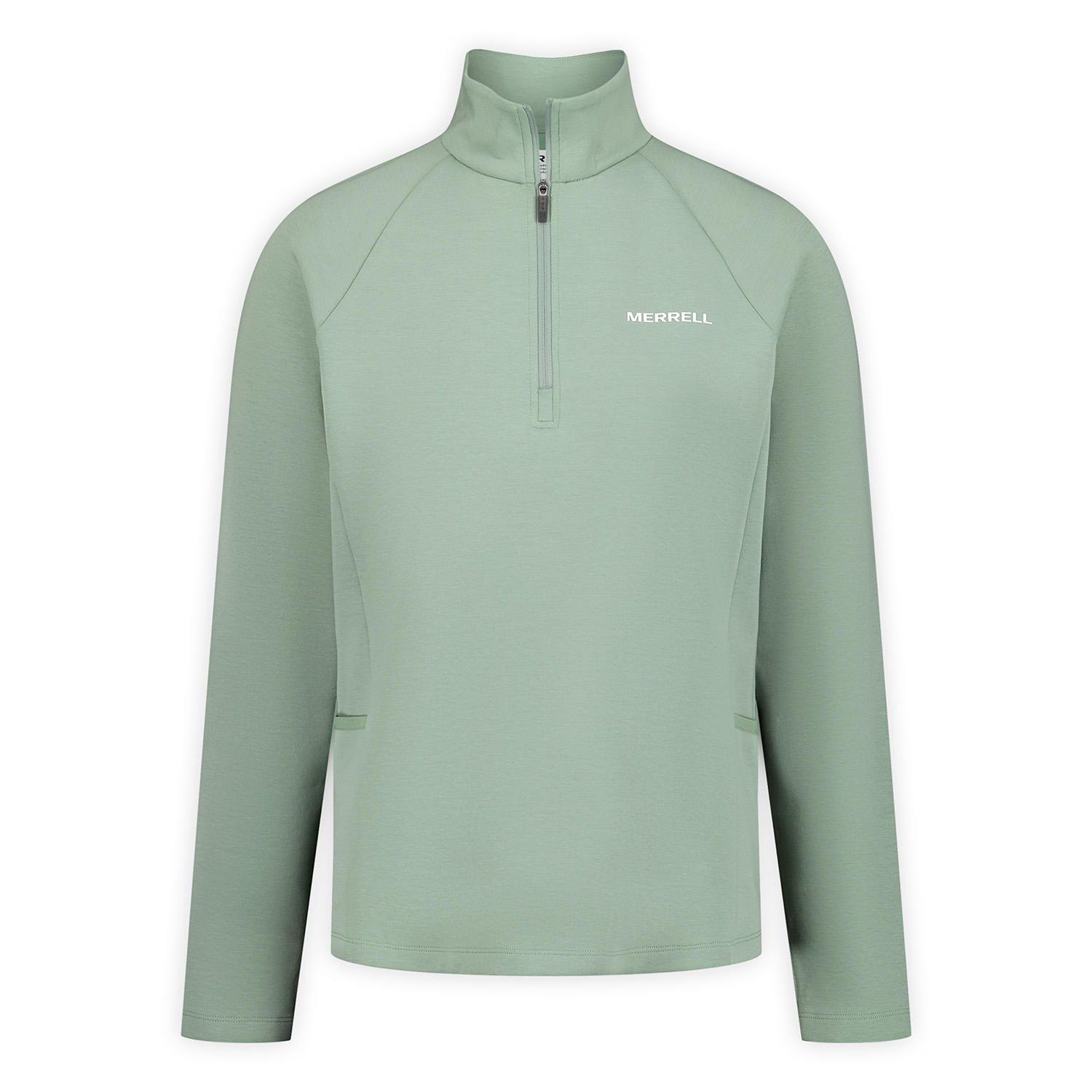 Polar Mujer Riley Quarter Mid Zip Layer Verde-6