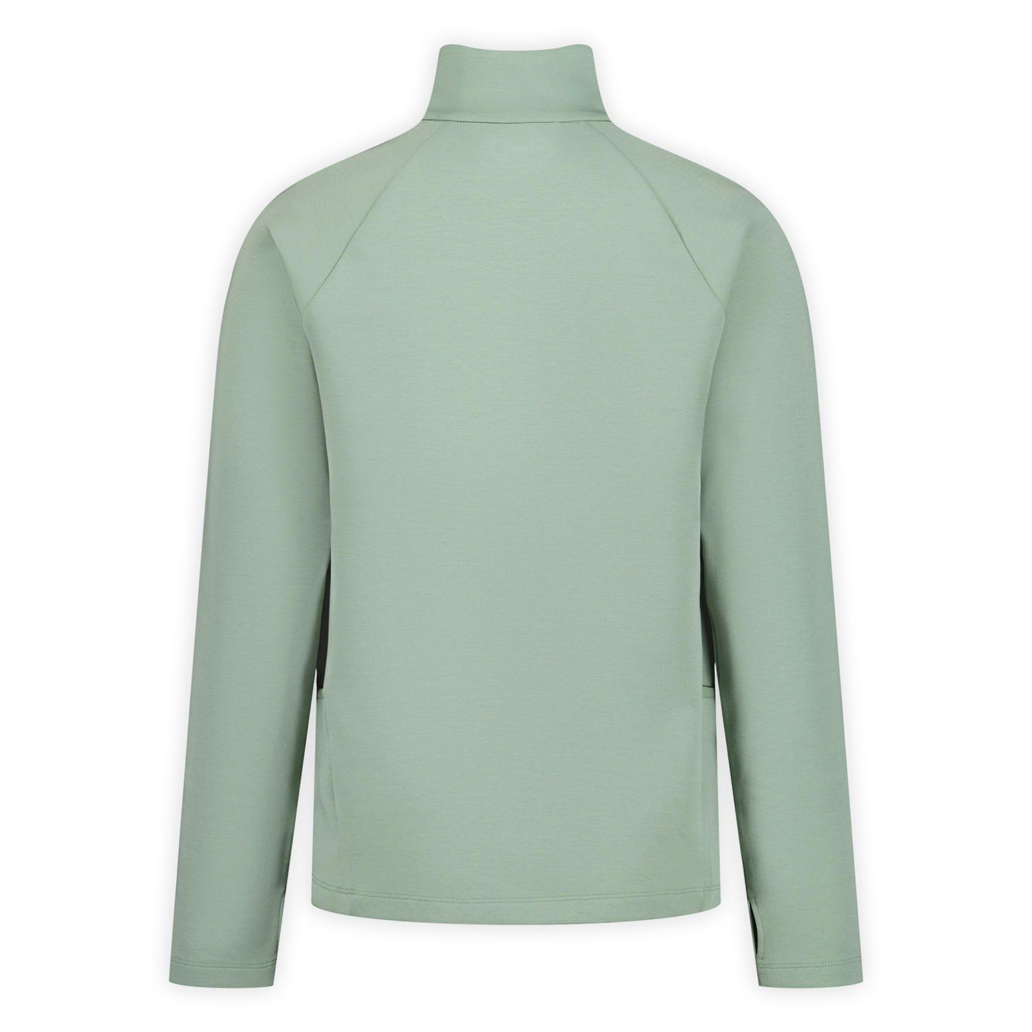 Polar Mujer Riley Quarter Mid Zip Layer Verde-7
