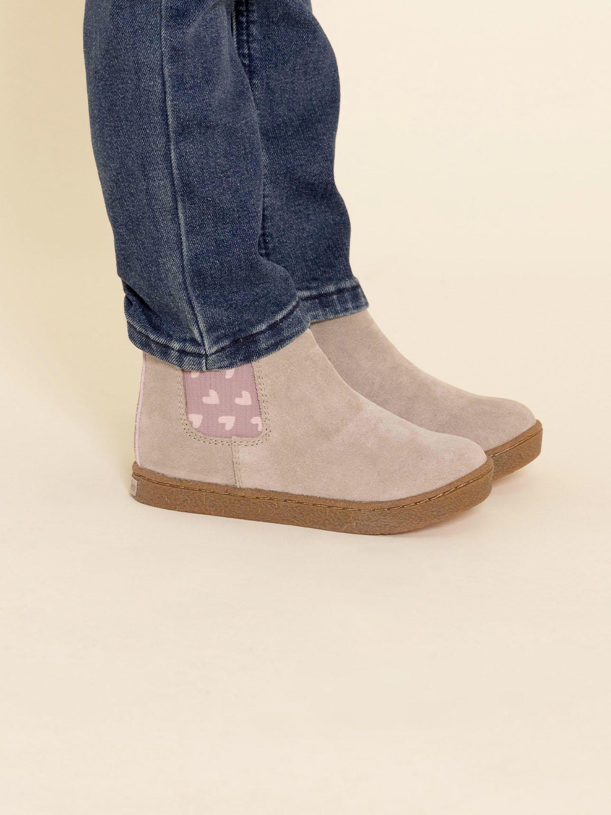 Botin Cuero Piombino Niña Café-1