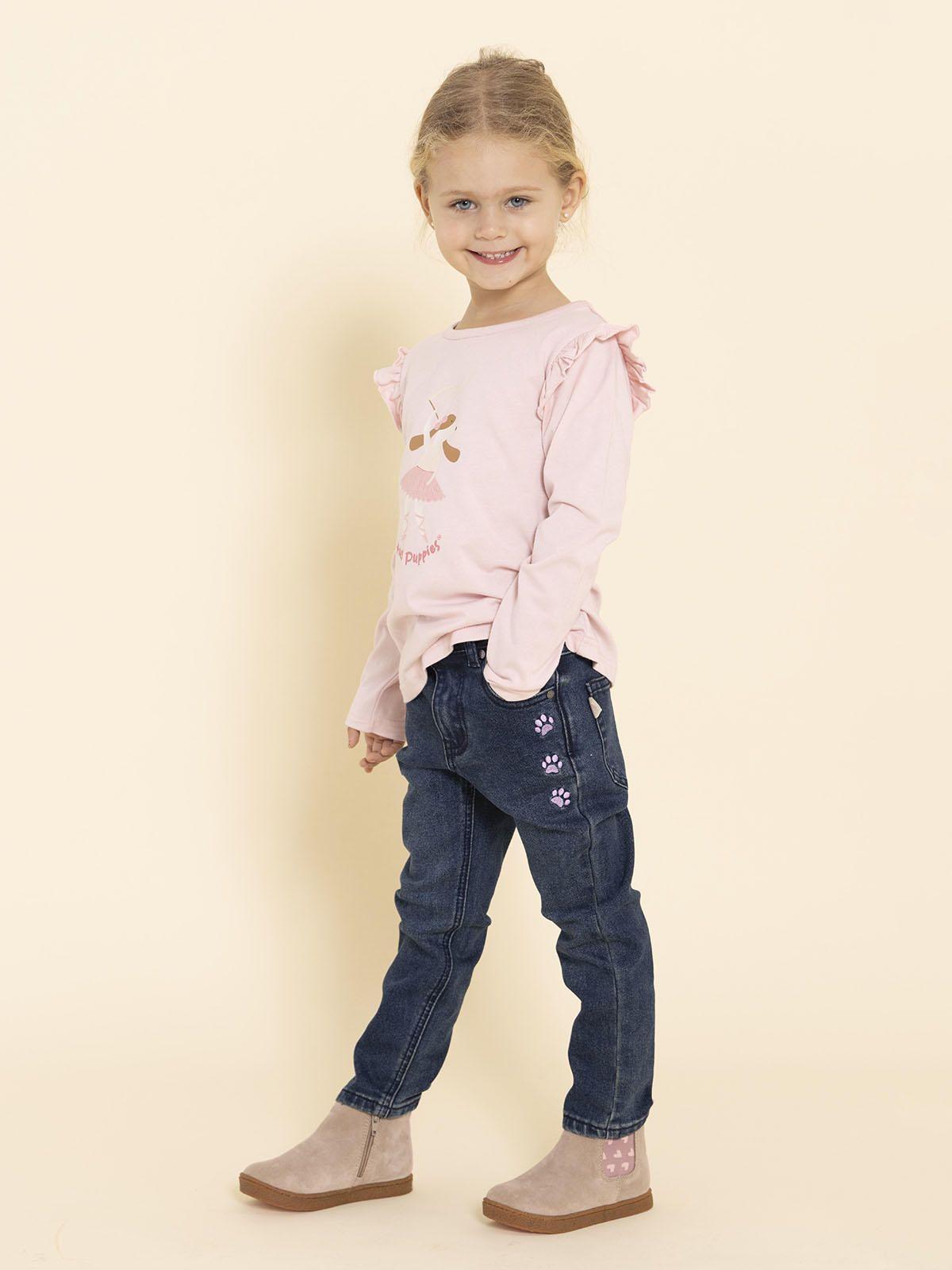 Botin Cuero Piombino Niña Café-4