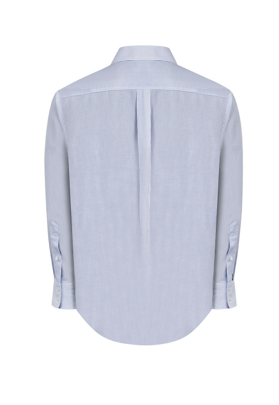 Camisa Cuello Italiano Celeste WF Hombre -3