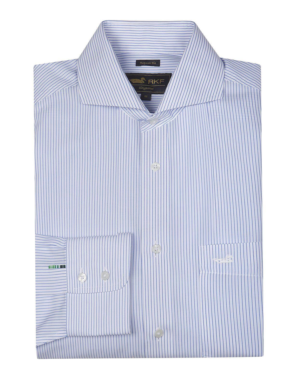 Camisa Cuello Italiano Celeste WF Hombre -0