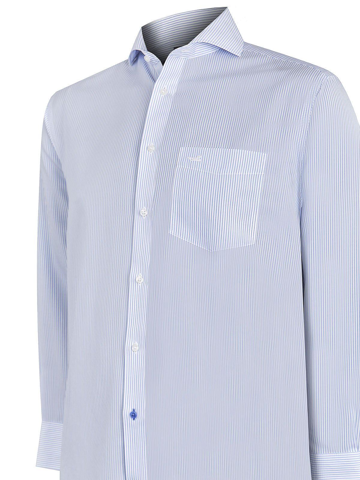 Camisa Cuello Italiano Celeste WF Hombre -4
