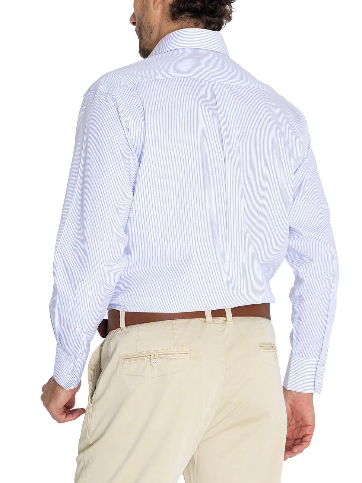 Camisa Cuello Italiano Celeste WF Hombre -7