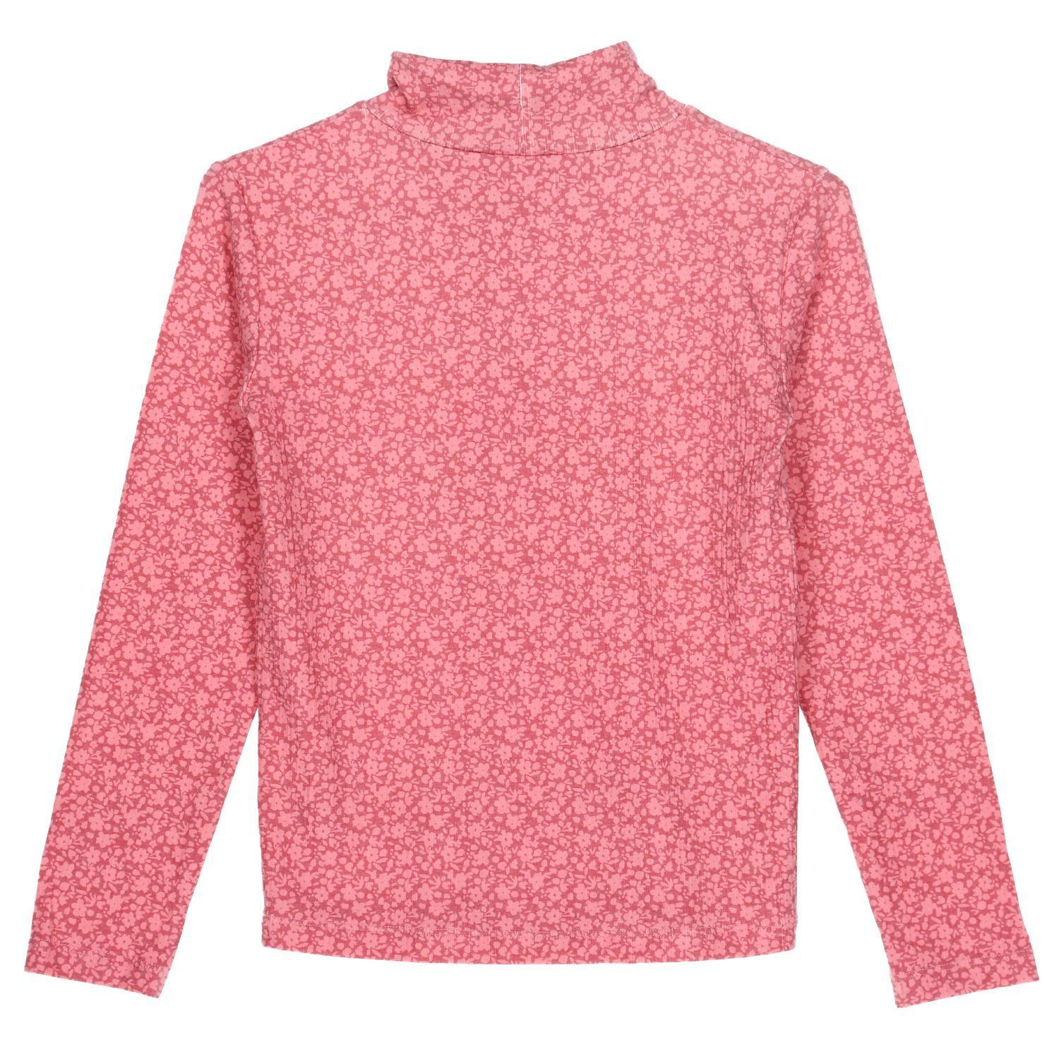 Polera M/L Niña Girasol Rojo-4