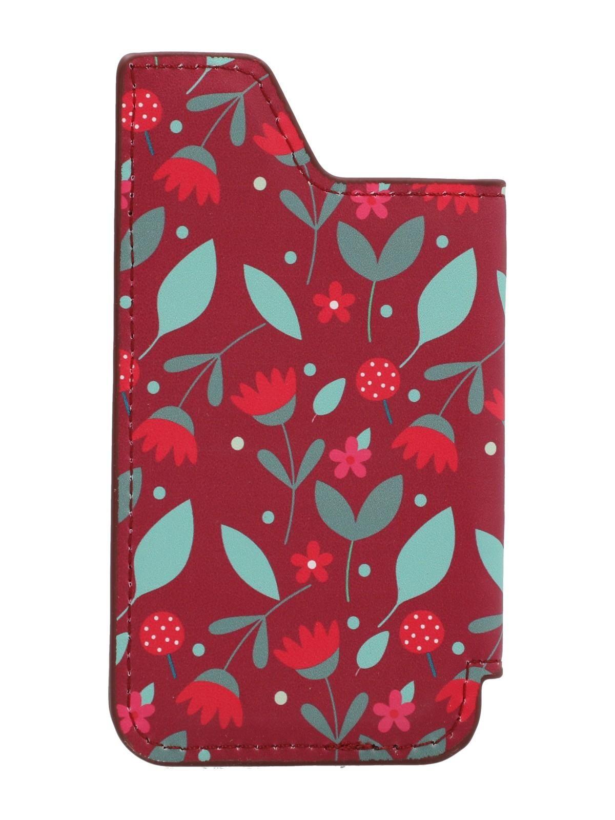 Tarjetero Mujer Phone Card Spring Burdeo-1