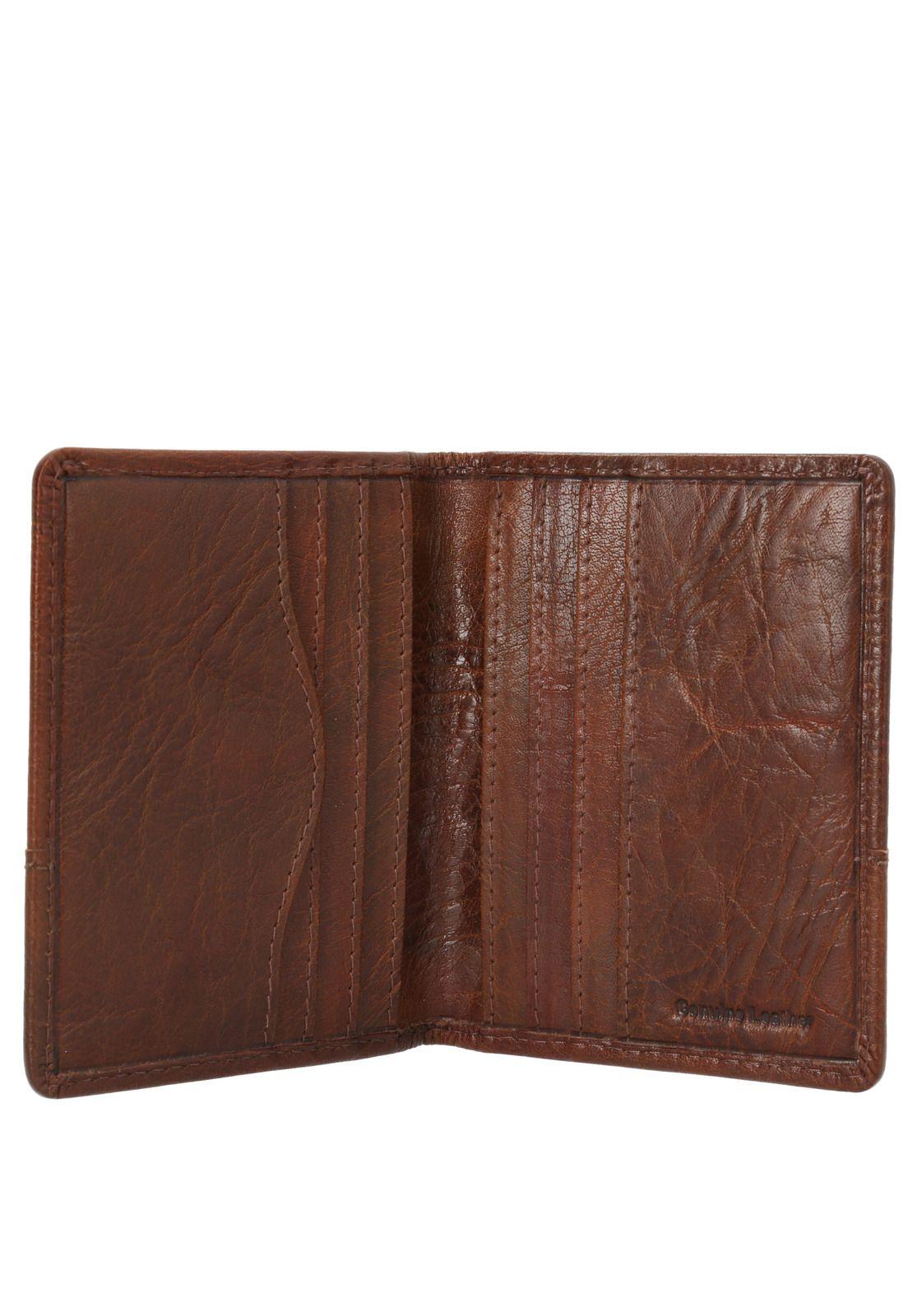 Billetera Cuero Mujer Vn Edel Bifold Café-2