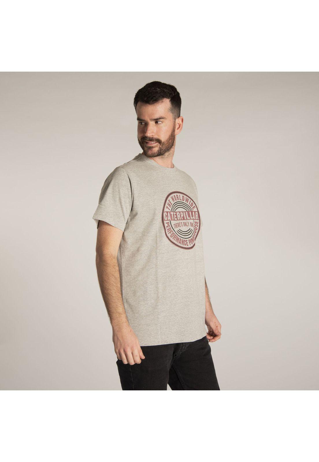 Polera M/C Hombre Fdtn Worldwide Perfo Gris-1
