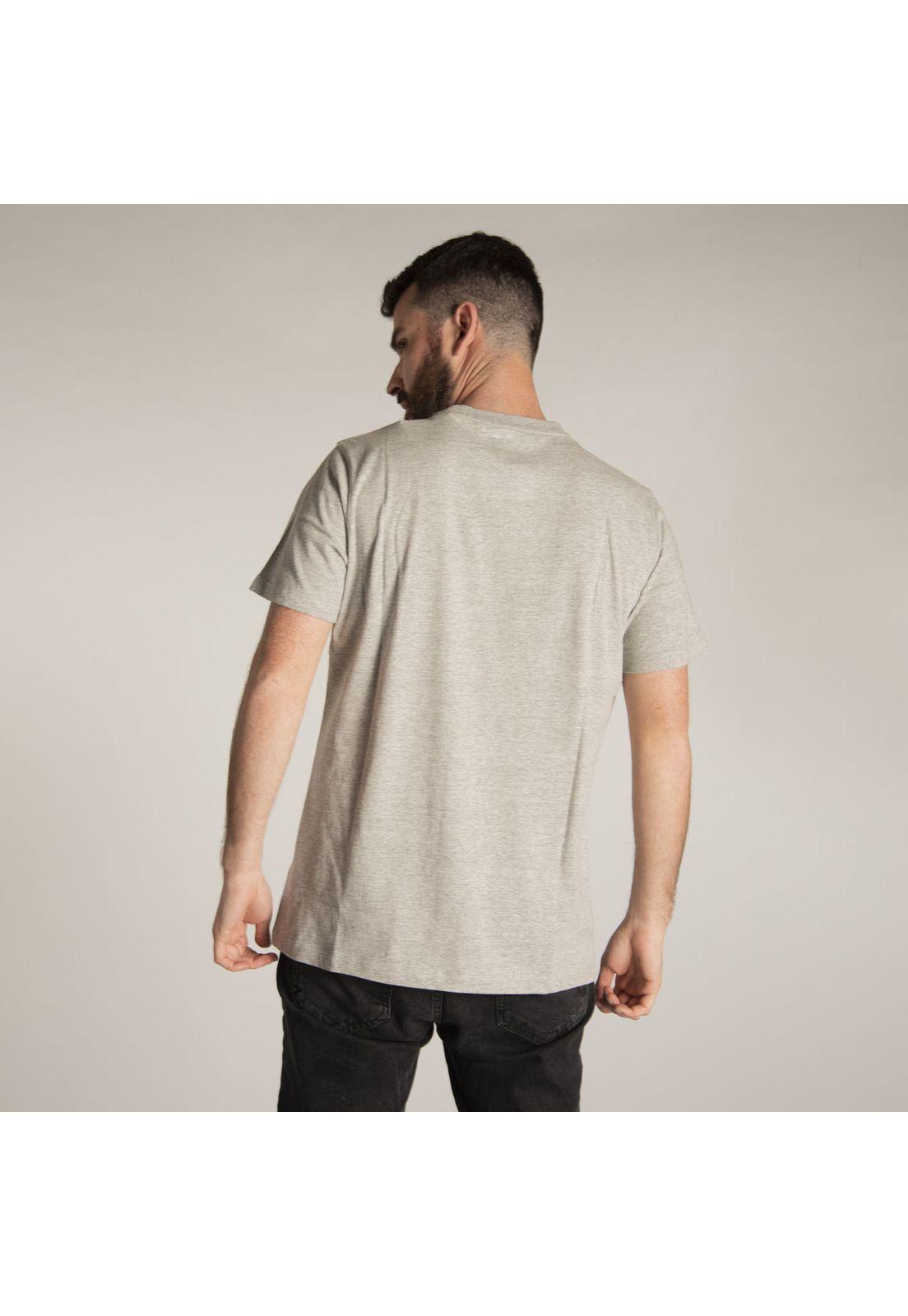 Polera M/C Hombre Fdtn Worldwide Perfo Gris-2