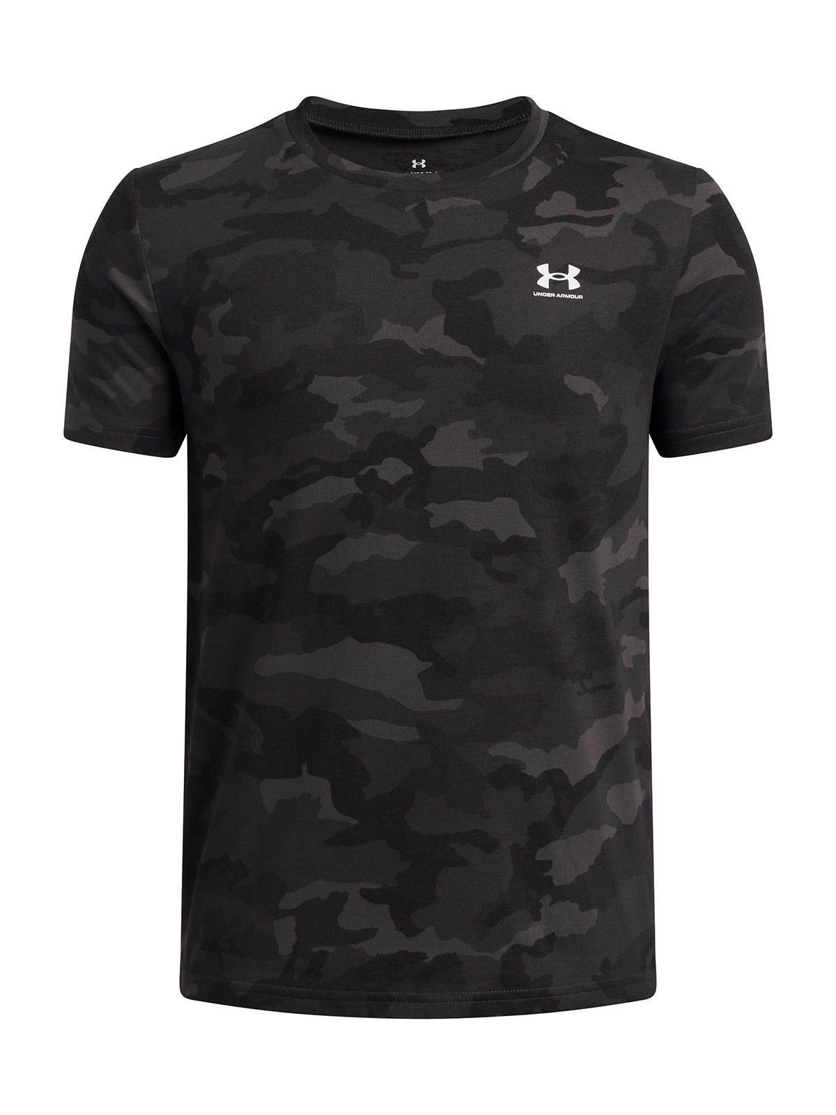 Polera M/C Niño B Camo Aop Ss Negro-0