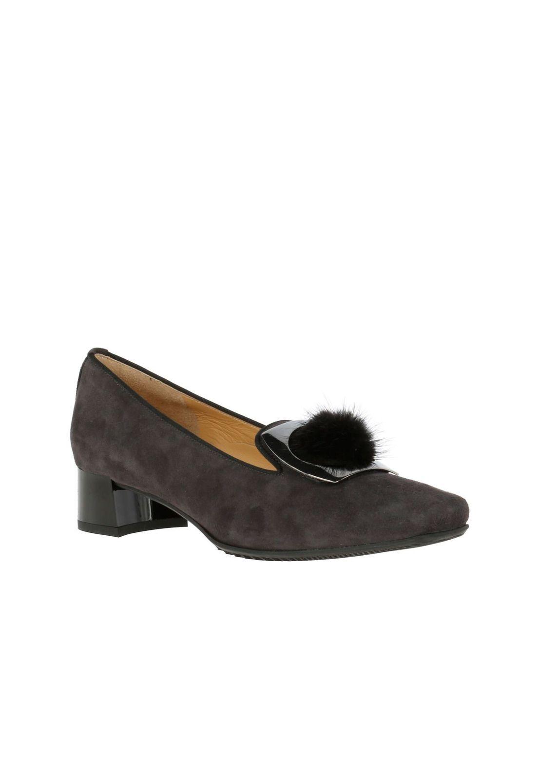 Zapato Cuero Mujer Camogli Gris-0