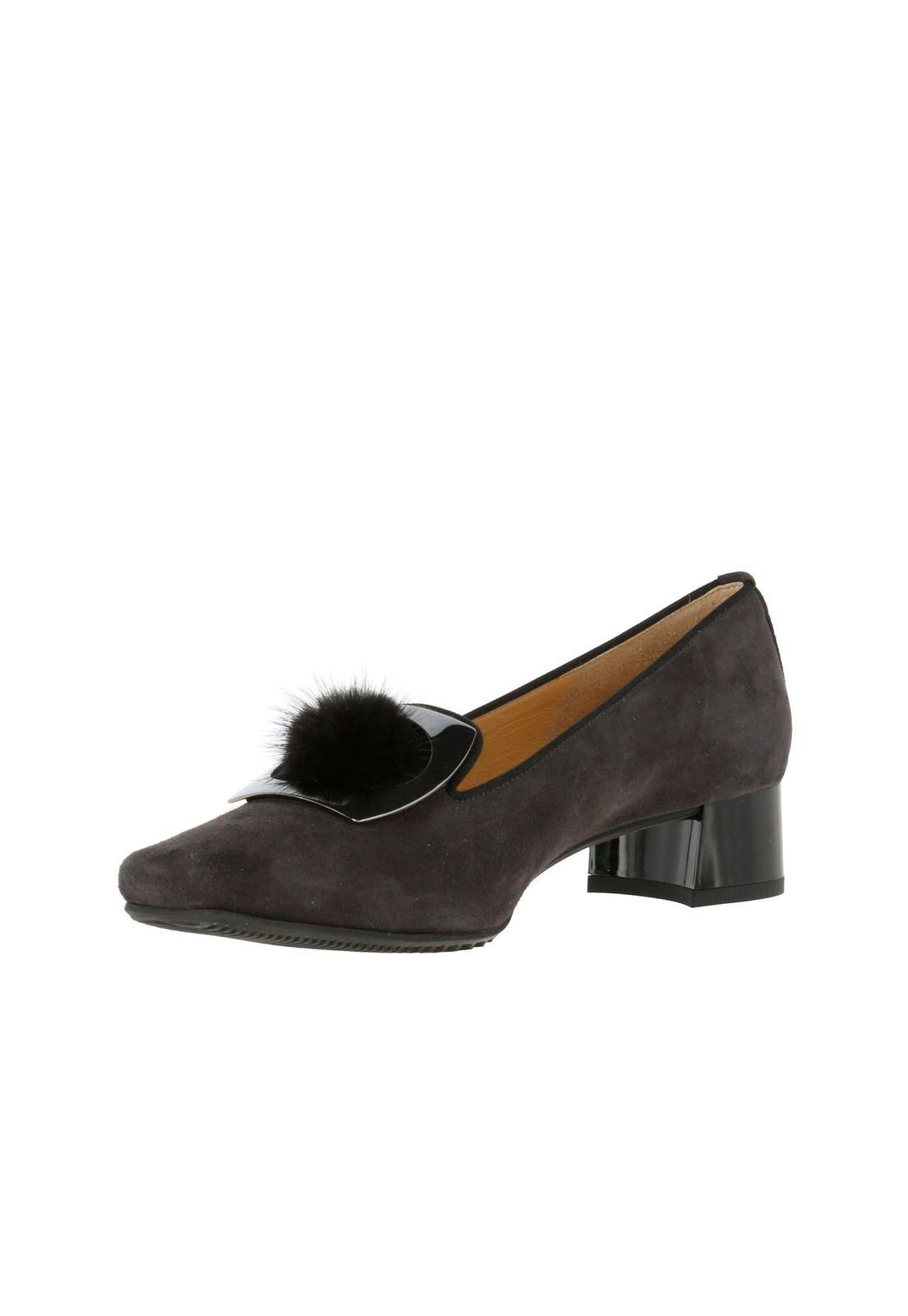 Zapato Cuero Mujer Camogli Gris-1