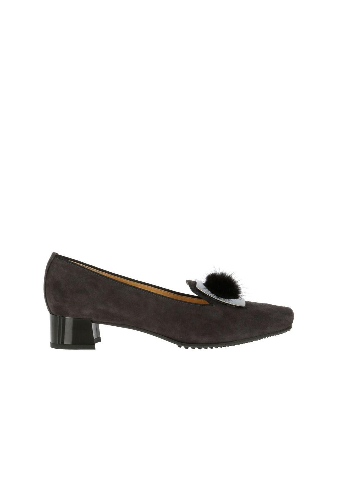 Zapato Cuero Mujer Camogli Gris-2