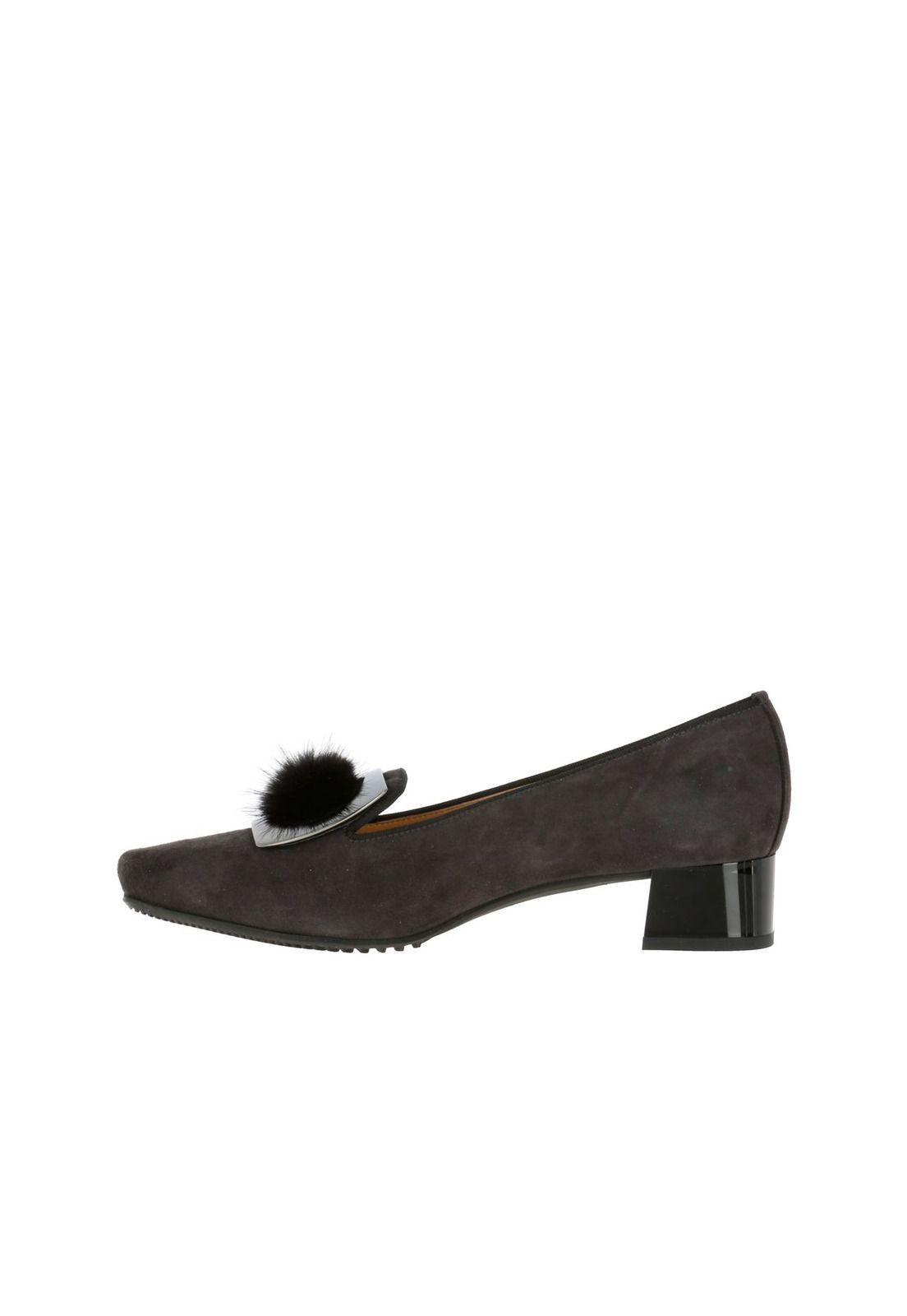 Zapato Cuero Mujer Camogli Gris-3