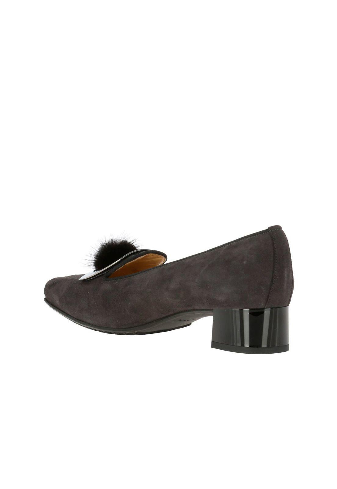 Zapato Cuero Mujer Camogli Gris-4