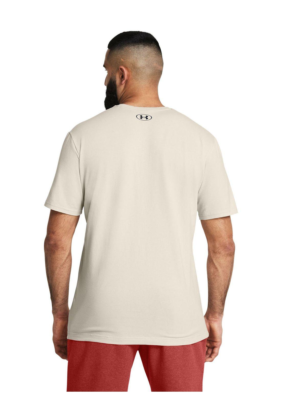 Polera manga corta Glitch hombre Blanco-4