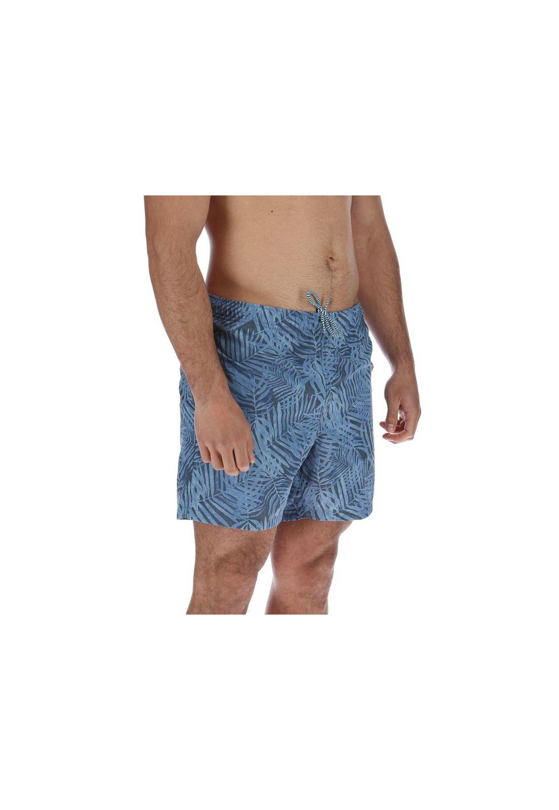 Traje De Baño  Hombre Boardshort Azul Petróleo-3