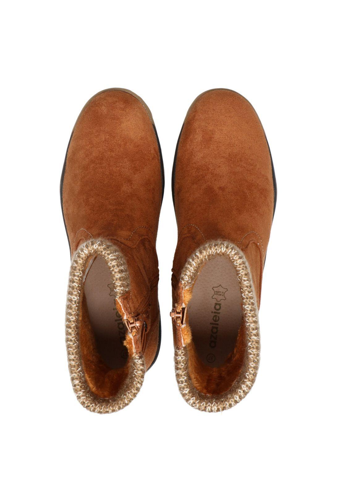 Botín Mujer Piacenza Cognac-6