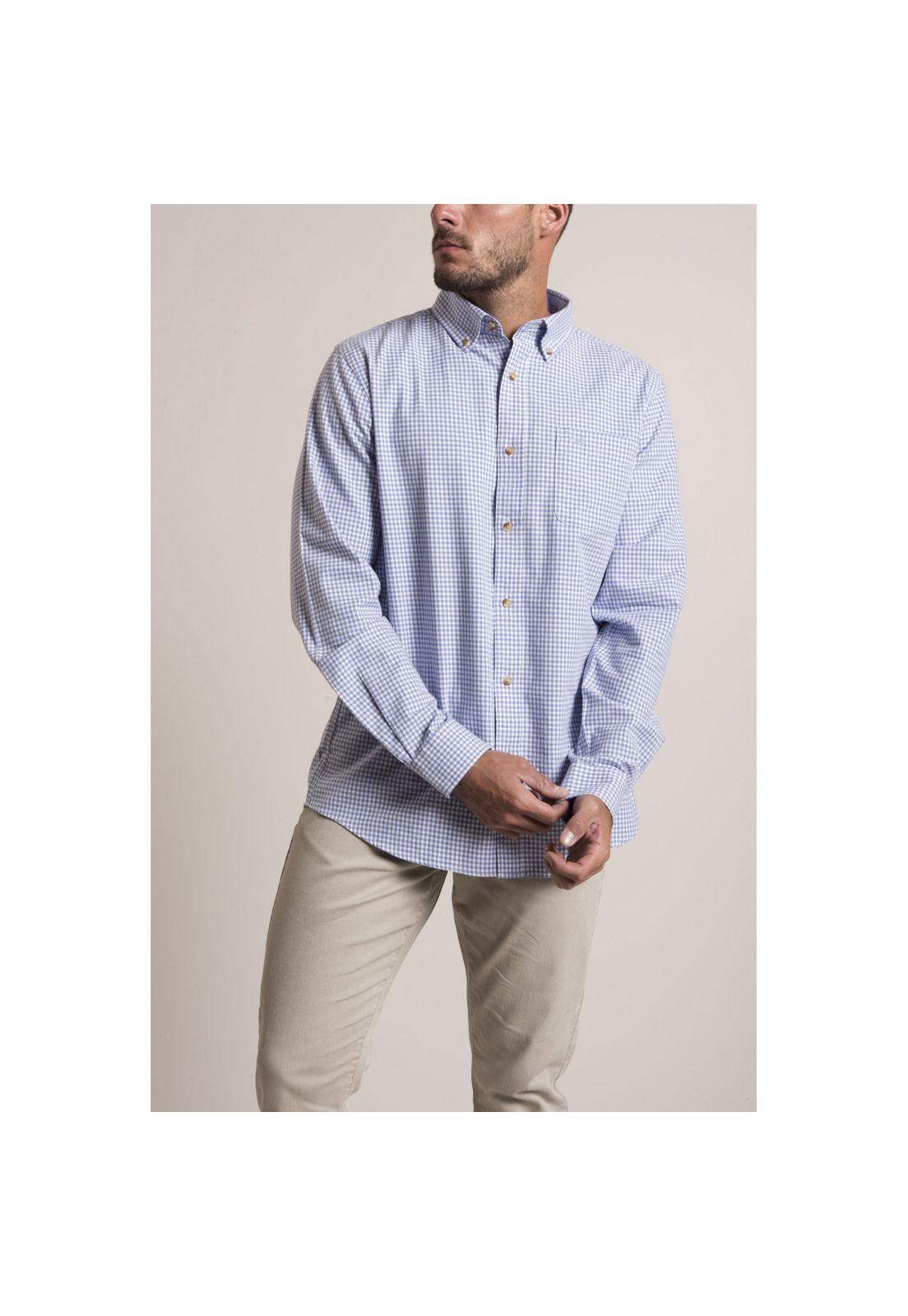 Camisa Viyella But Rockford Azul-1