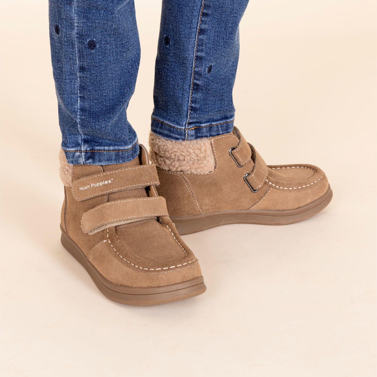 Botín Niña Koda Velcro Café-0