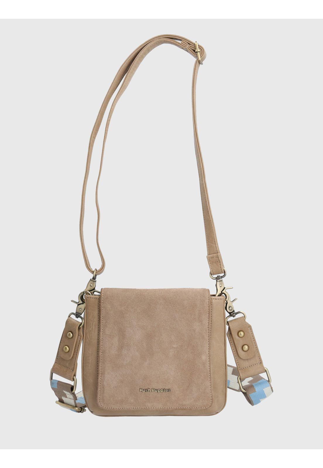 Cartera Ecocuero Beige Lynn Cross Mujer-3