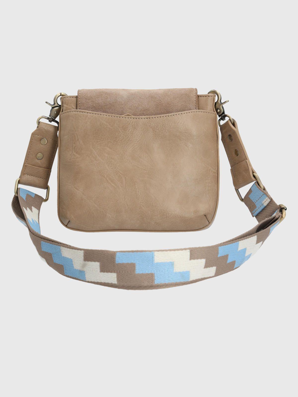 Cartera Ecocuero Beige Lynn Cross Mujer-2