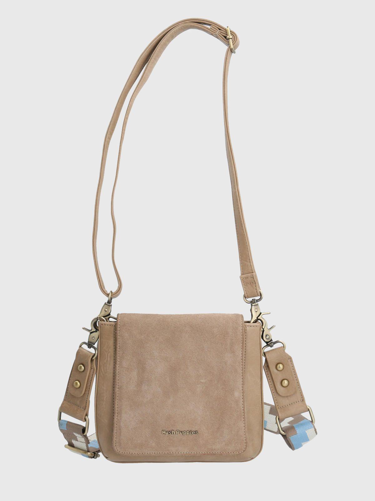 Cartera Ecocuero Beige Lynn Cross Mujer-3