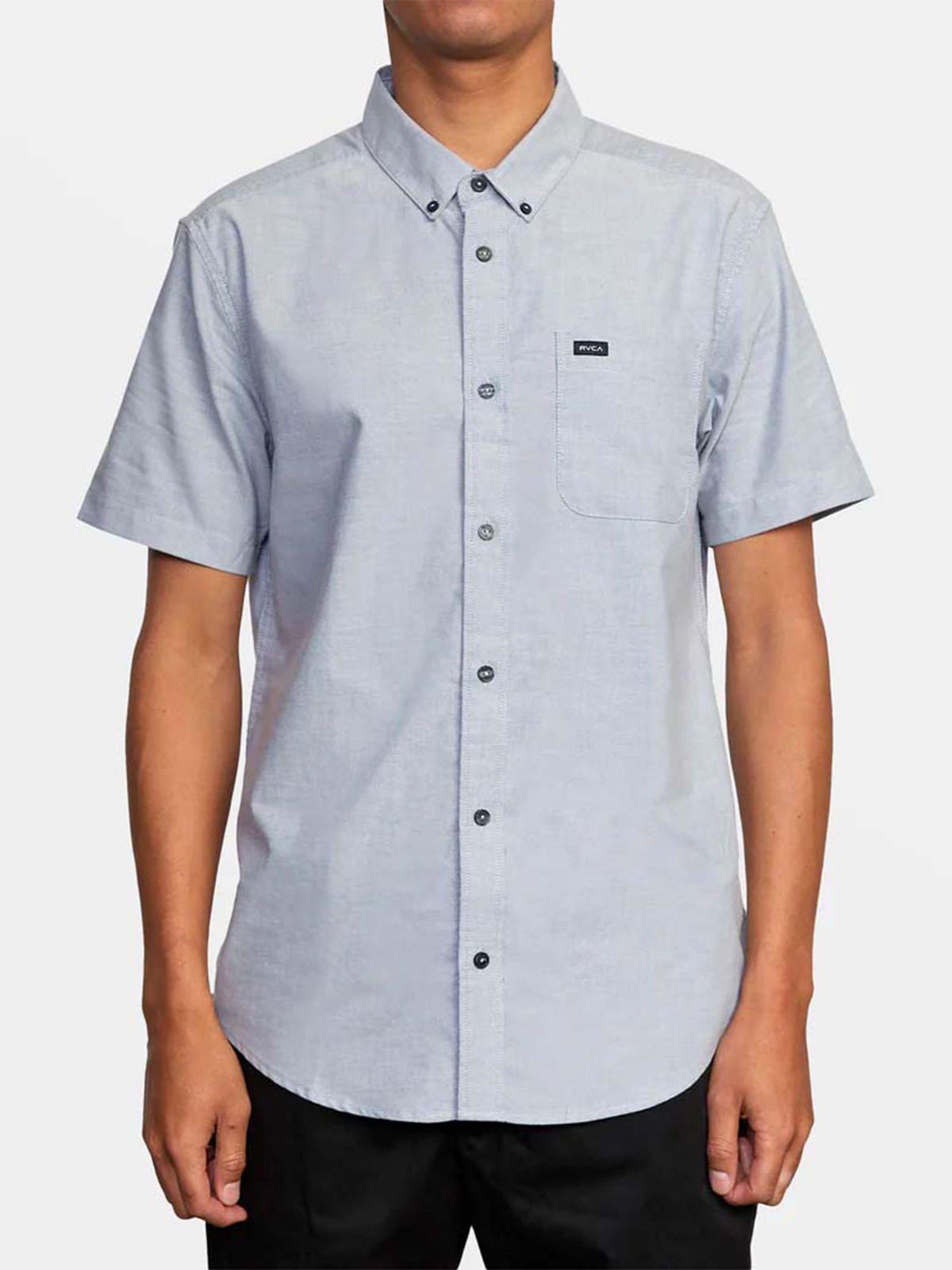 Camisa manga corta Hombre Strech Celeste Rvca-0