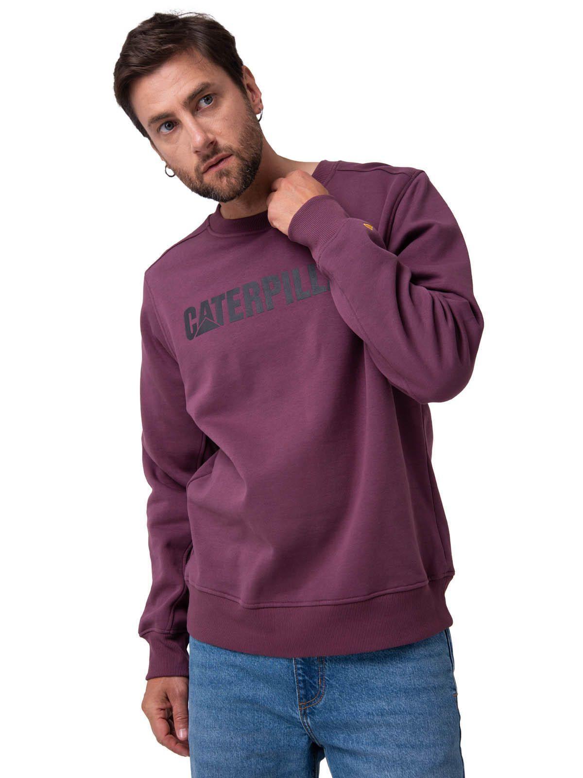 Polerón Hombre Logo Caterpillar Burdeo-0