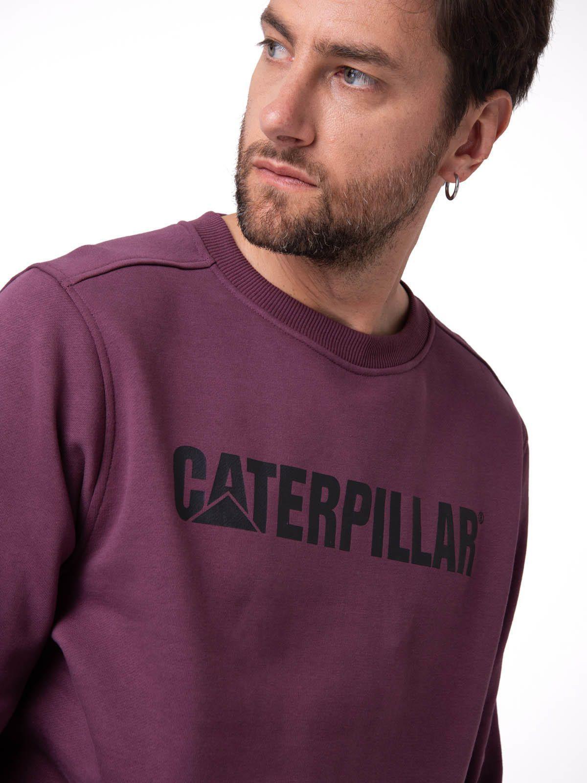 Polerón Hombre Logo Caterpillar Burdeo-3