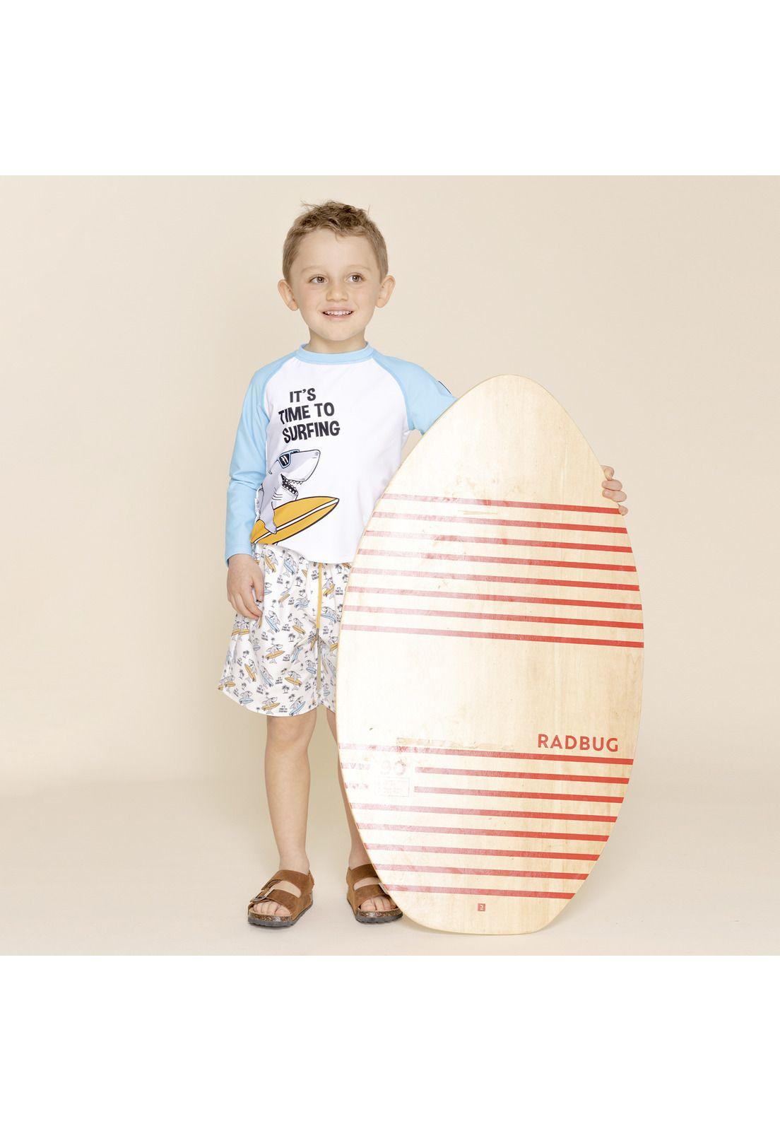 Polera De Agua Niño Aquawild (1-8) Celeste-4