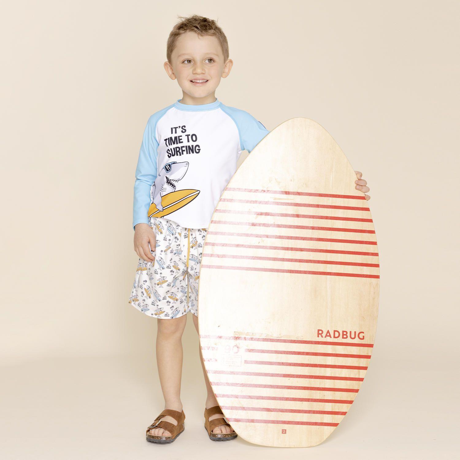 Polera De Agua Niño Aquawild (1-8) Celeste-4