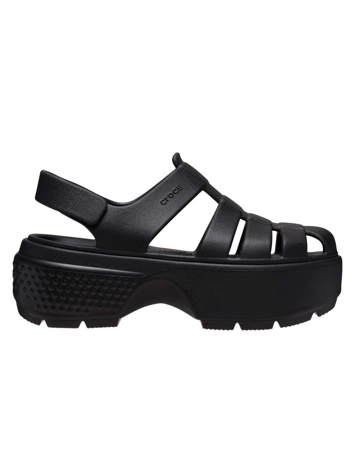 Sandalia Crocs Mujer Stomp Fisherman Sndl Negro-0