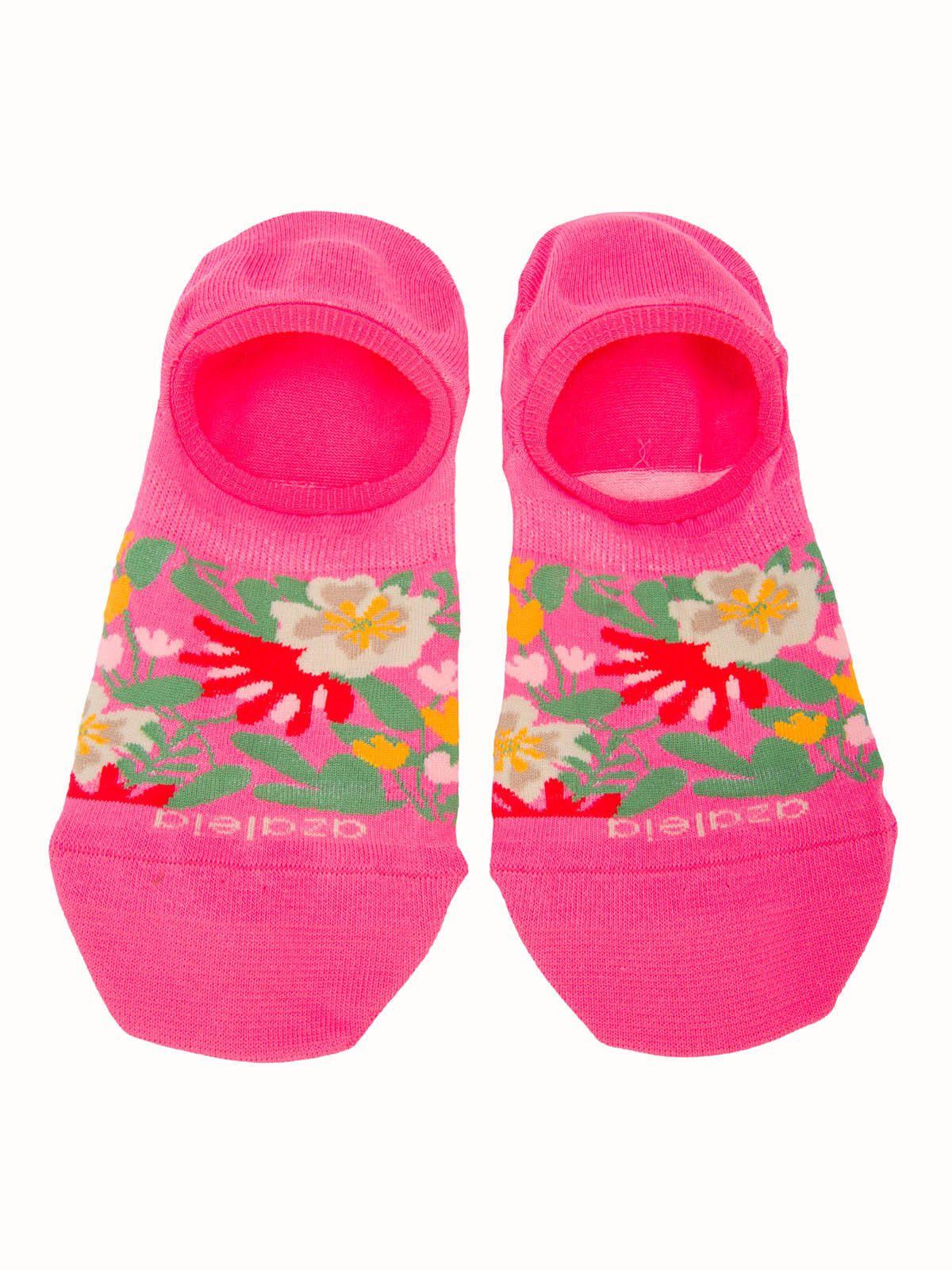 Calcetín Algodón Mujer Inv Parque Rosado-2