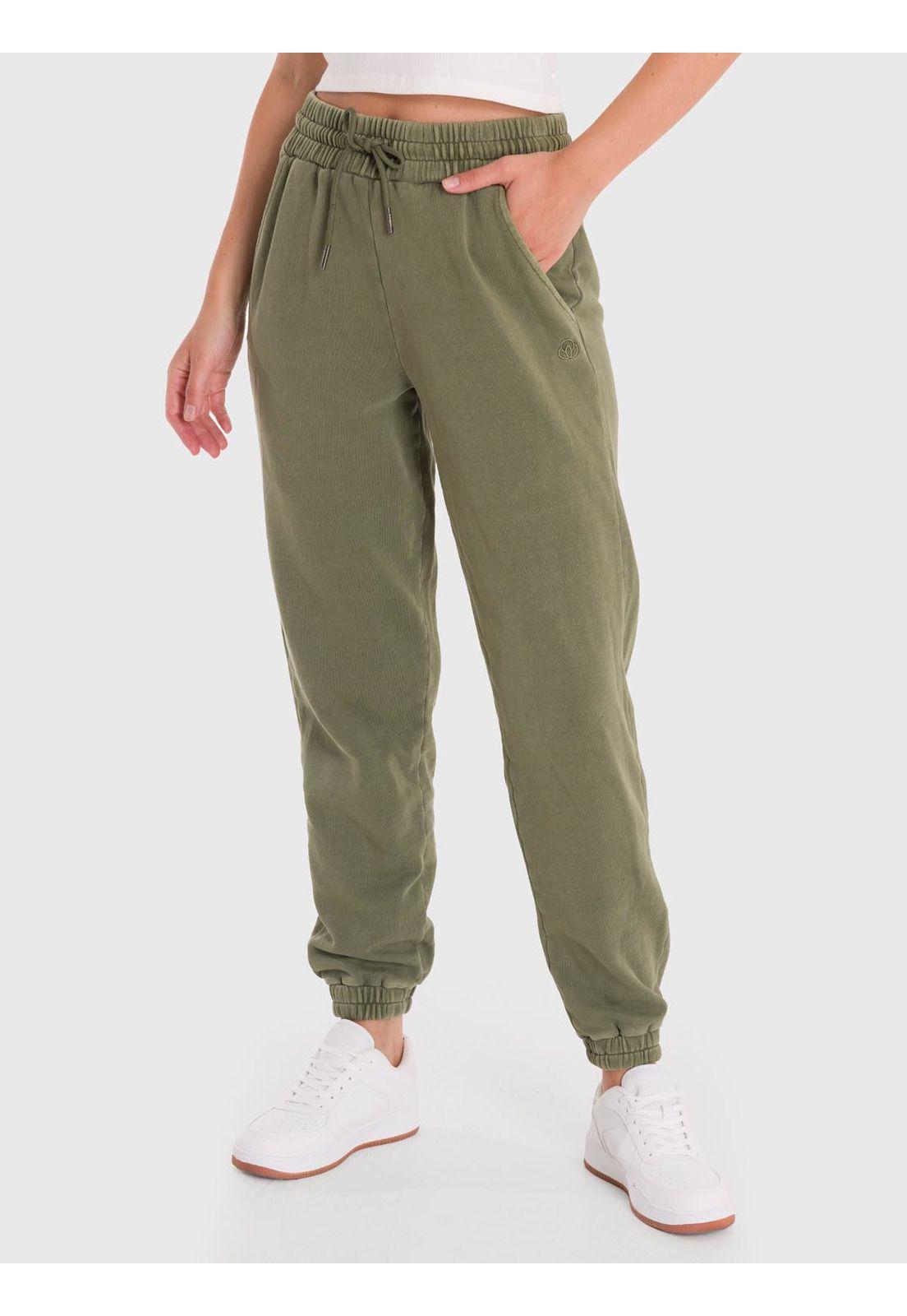 Pantalón Mujer Jogger Mich Verde-3