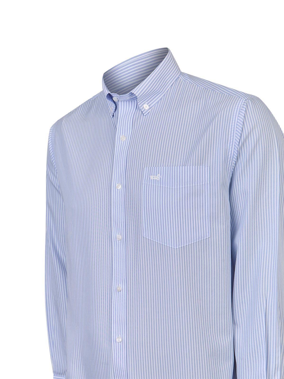 Camisa Cuello Button-Down Hombre Wf Azulino-4