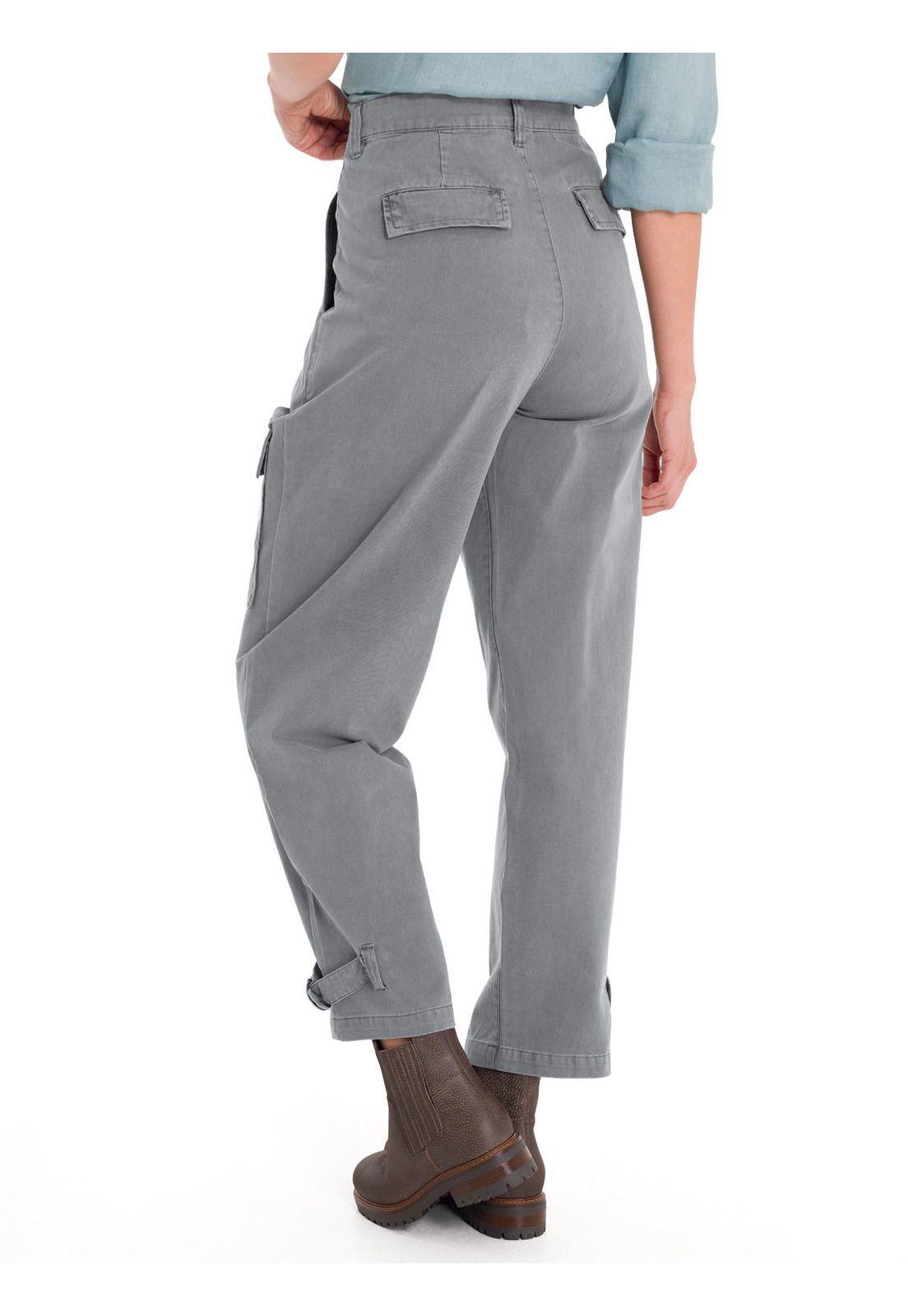 Pantalón Algodón Orgánico Mujer Mavecure Gris-3